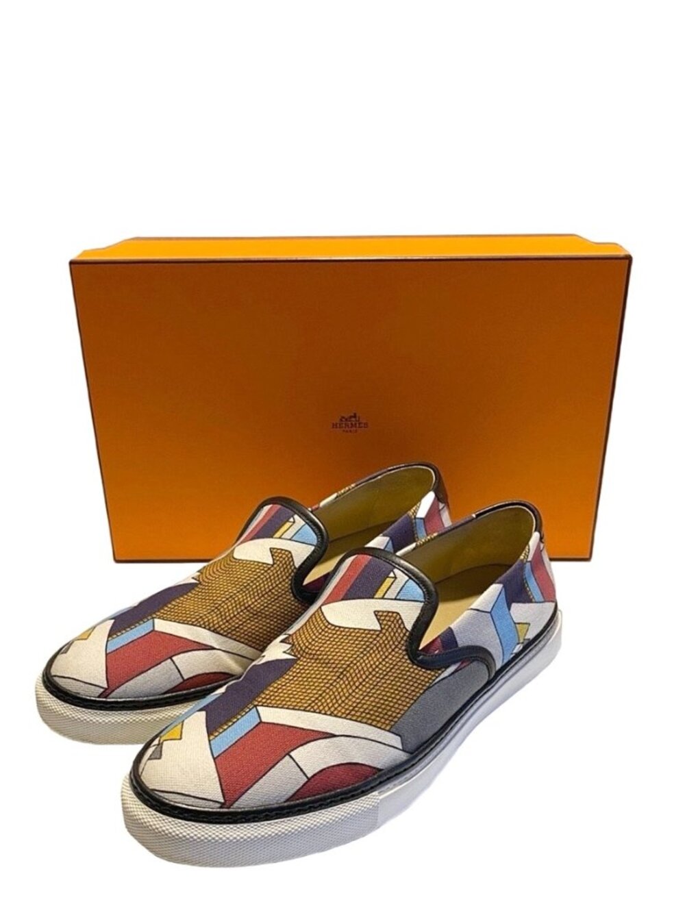 Hermès Men's Canvas Slip-on Shoes / EU 41/ US 8 - Picture 2 of 16